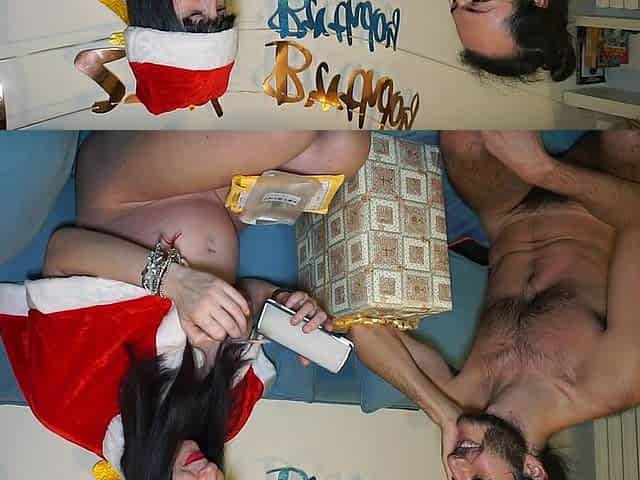 POV: Pregnant Santa Claus Takes Care of Your Cock!