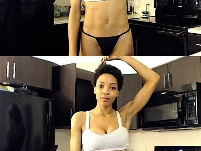 Black MILF with BIG boobs dancing and teasing