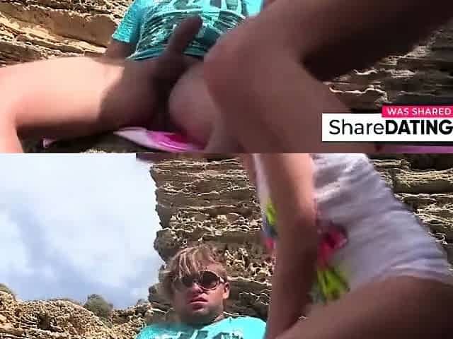 Anal Creampie on the Rocks: Outdoor Cowgirl Adventure