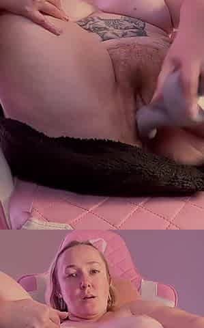 Huge Dildo Stretches Me Full