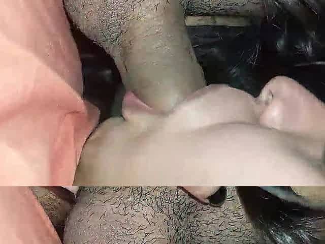 My stepdaughter sucks my rod when her mama isn't home