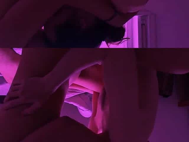 My Pink Haired Girlfriend Rides Me Hard Until She Cums