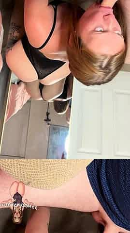 AutumnMoonxx On Her Knees, Mirror Eye Contact Blowjob