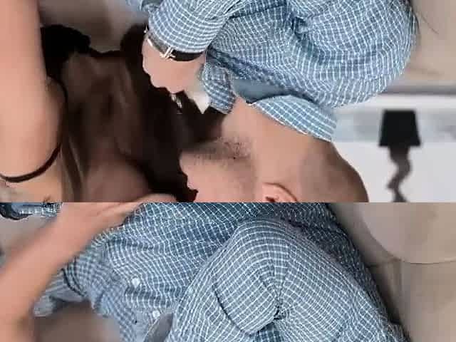 Hardcore blowjob by a curvaceous teen in lace stockings and