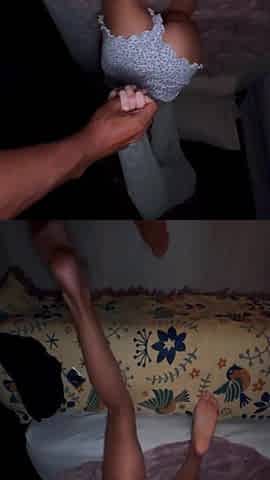 "Can u pull my shorts down and screw me?" - eighteen_yo resigned tiny teen