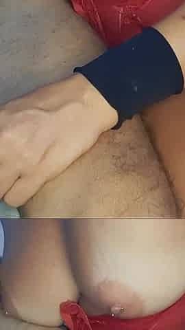 She Make My Cock Very Hard, Handjob, Spit, Oiled, Titsjob and Ballbusting Me