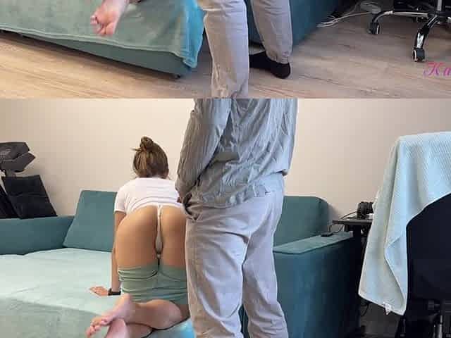 Cheating Wife Gets Drilled Hard By Neighbour Doggy position