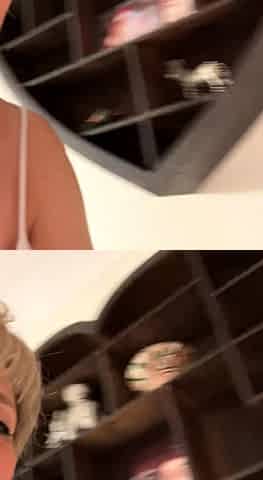 Big Boobed Blonde Masturbates With A Dildo In The Bathroom