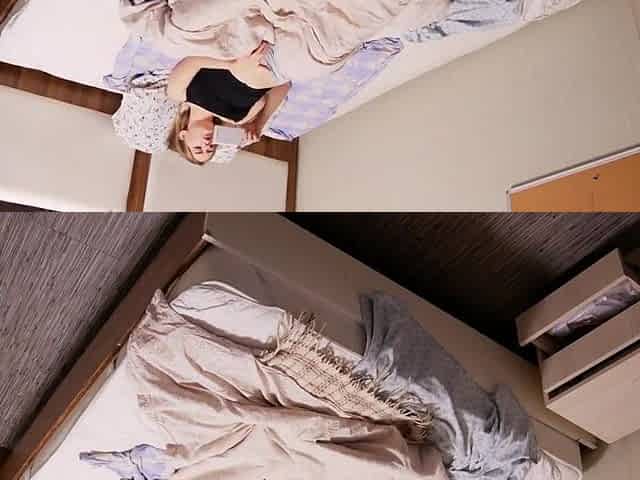 Can't stop masturbating while mom calls. Hidden camera