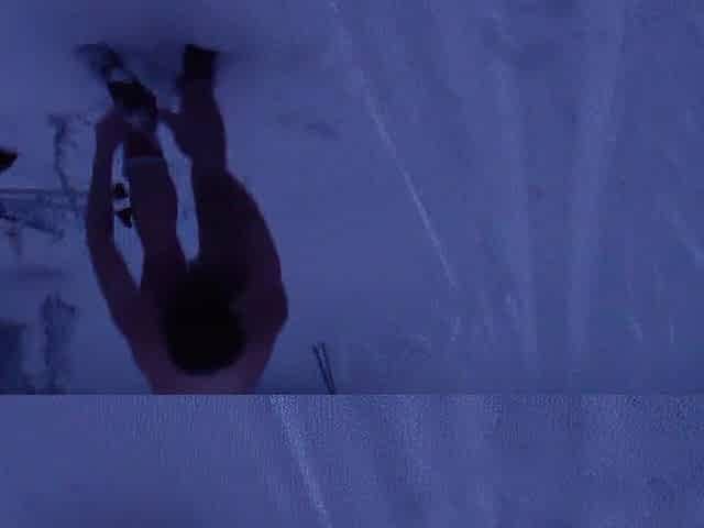 public exposed skiing including blow job with a dude on ski
