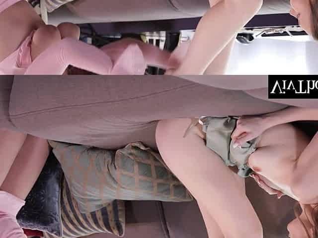 See breasty playgirl have a fun ardent 69 with her cute girlfriend