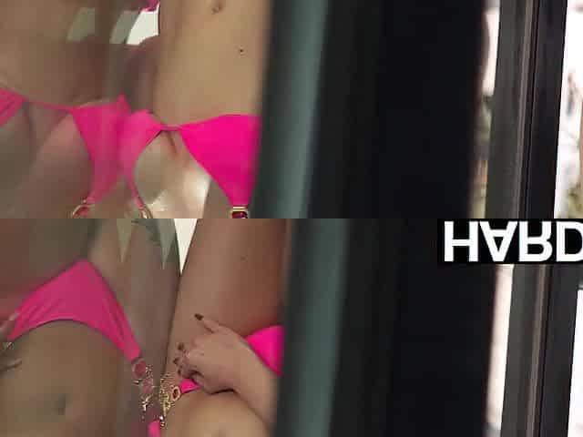 HARDX - Blondes in Pink Bikinis: Blake & Sky Eat Vagina Hardcore