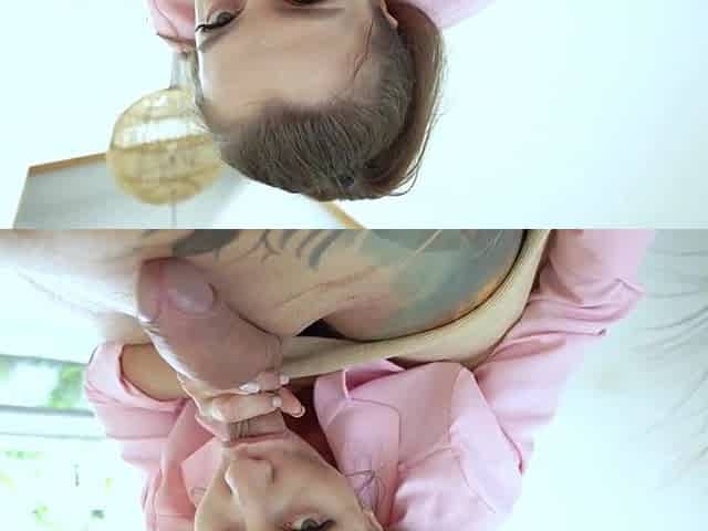 Horny masseuse in the salon let me bang her throat!