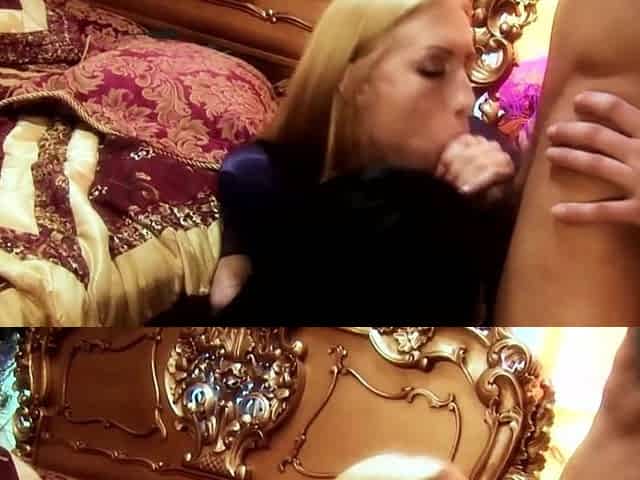 Blonde MILF with Big Ass Gets Stripped by Swinger...intense Bedroom Action!