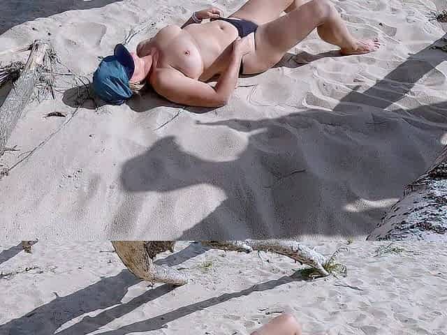 I was dreaming about undressed session on the beach, so I asked a stranger to shoot me, I recorded it likewise