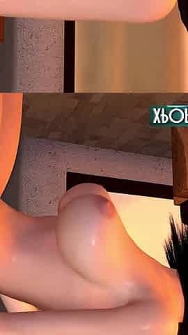 Brunette Teen Assfuck Anal Fucking 3D From: Thescenes