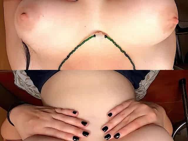 Teen Large Tits Play slow motion close up