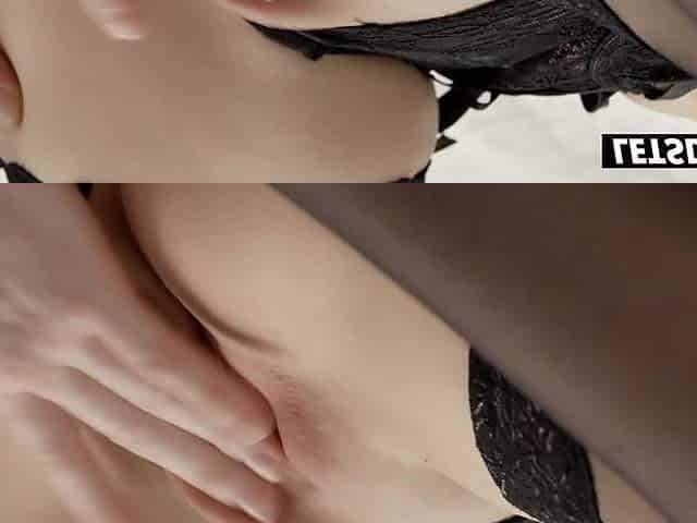 Tattooed Blond in Garter Thong Gets Her Mouth Stuffed and Pounded