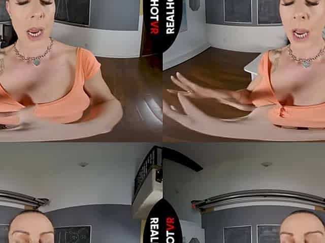 Dominating Big Tits High School Teacher Fucks Student To Keep A Secret - RealHotVR
