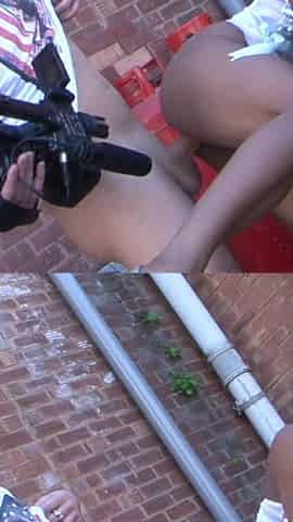 Busty ebony chick fucked in the car and outdoor in POV