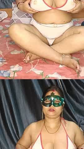 Pooja Bhabhi Fuck with Husband Cock and Dildo