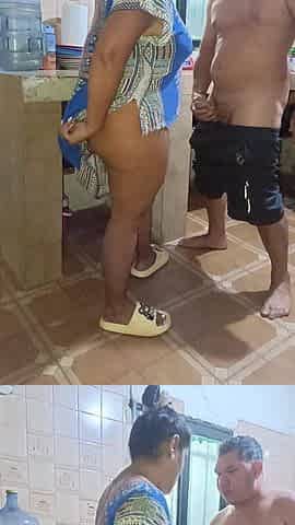 I Suck My Stepmother Aly Denali's Pussy In The Kitchen In Exchange For Not Telling My StepFather Anything