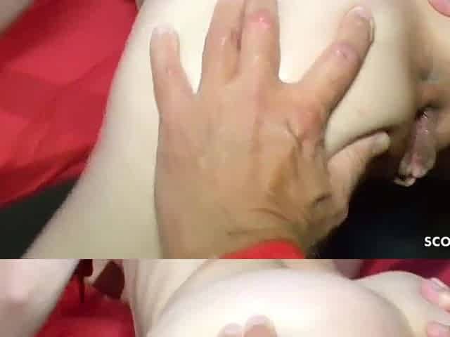German Creampie Group sex with Slender German Teen Natalia