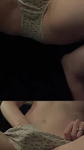 Fingering my constricted pink twat homemade