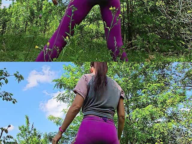 Natural Bushy Snatch PISSING in nature # Close Upp Unshaved Cunt PEE