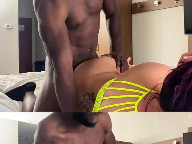Close up fuck girl in big cock
