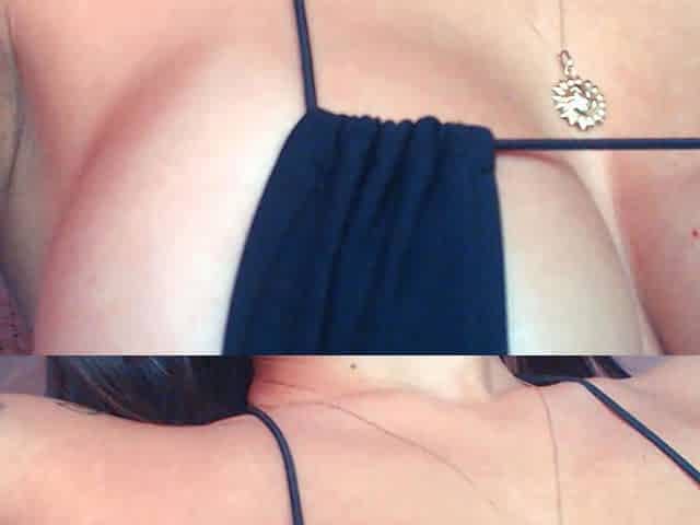 Busty Babe Teases with Her Tits and Pussy