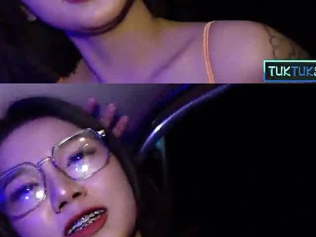 Large tits Oriental mother I'd like to fuck hotty taken for a ride in a TukTuk and on a large ramrod