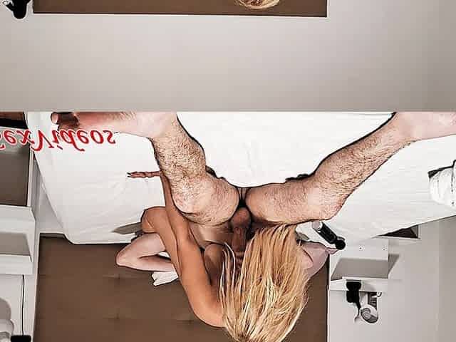 Biel Blondeliberal on the Balcony, on All Fours and Cumming in Her Mouth