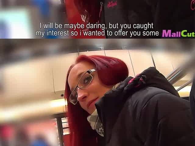 MallCuties - Amateur redhead gal sucking and screwing