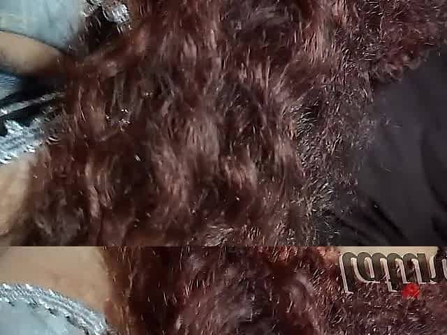 Red hair shaking her booty