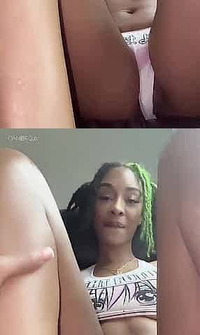 Sexy black baby eating pussy