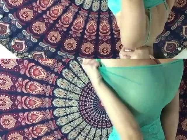 Roxy Deville masturbating her ass with a glass toy