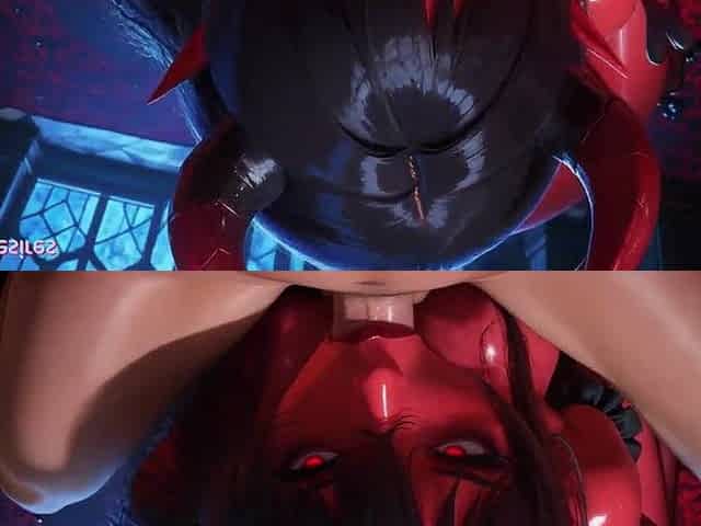 Demon Beauty Drilled And Facialized ~ AI-Generated