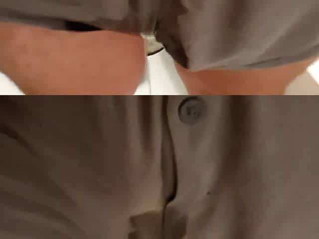 Pissing my panties in the washroom, then cumming in 'em