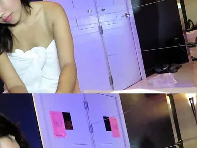Thai teen hottie massaging and fucking