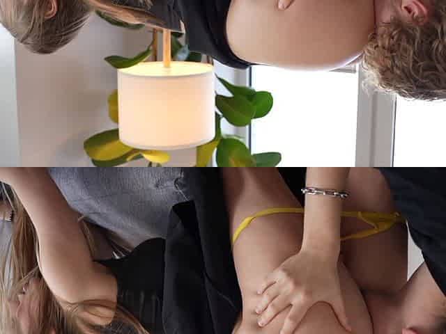 Amateur Blonde Couple Passionate Intense Couch Fuck Cumshot