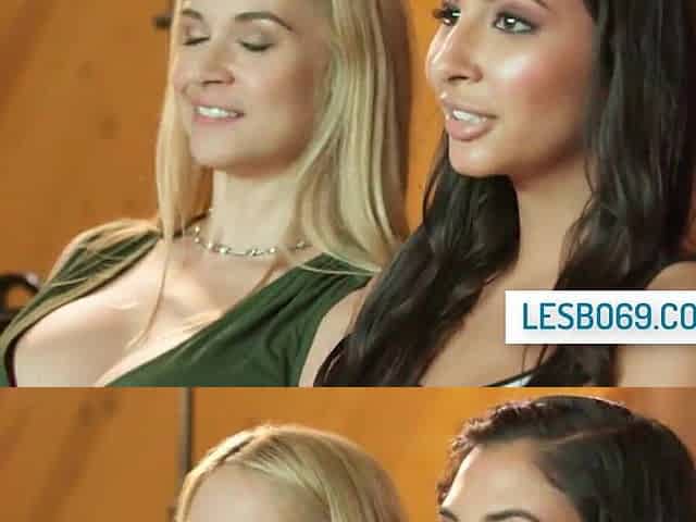 Stepfamily movie scene night turned into lesbo trio - Sarah Vandella, Gianna Dior, Kyler Quinn