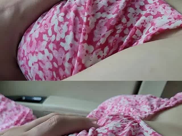 Playing with Large Breasted Stepsister in the Car untill hard Nipps
