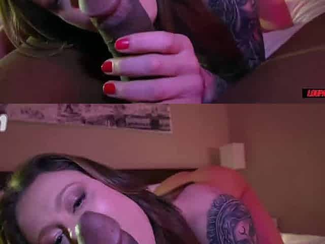 Dirty mummy gives head in super-fucking-hot hump sequence with Tati Weg - porn!
