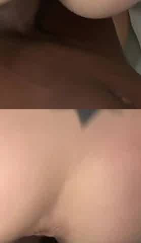 Felony Mixes gets black cock fucked in her mouth and ass