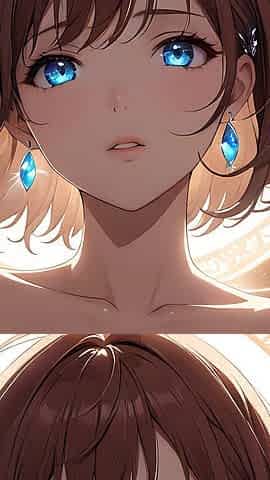 Ethereal Ascent: a Beautiful Young Woman Wrapped in Celestial Light