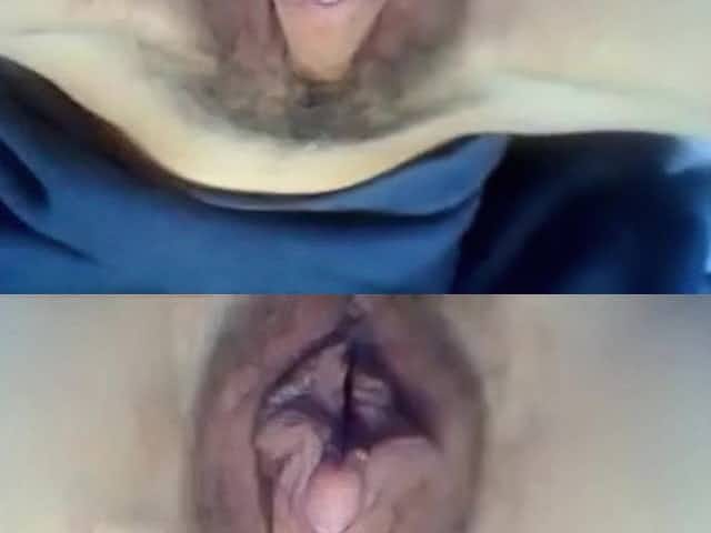 I'm happy to show you my huge swollen clitoris and my hairy pussy.