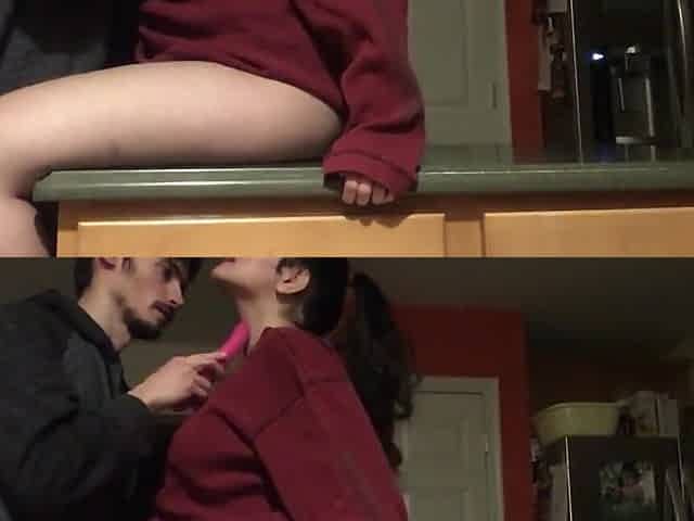 VIRAL Amateur Arab MILF drips all over kitchen counter while fucked with di
