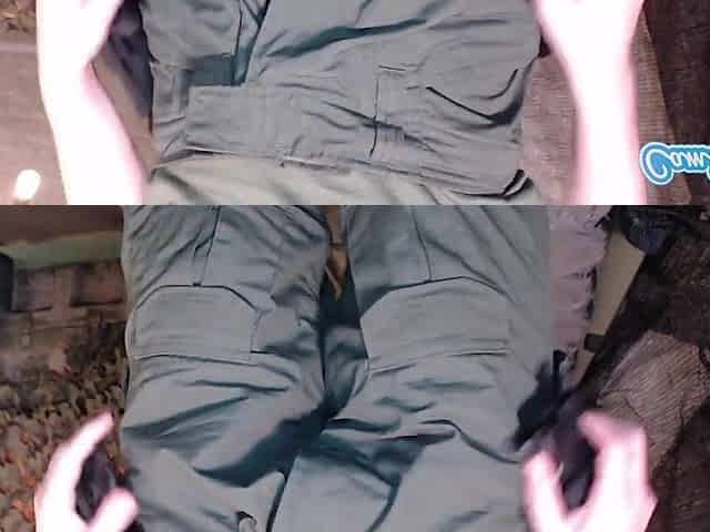 Large Booty Soldier Sucks Dong Whilst Deployed On Live Stream