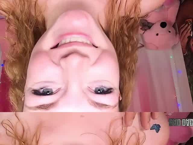 Sexually Excited Redhead Teen 18+ Samantha Reigns Widens Her Legs Wide For Stepdaddy